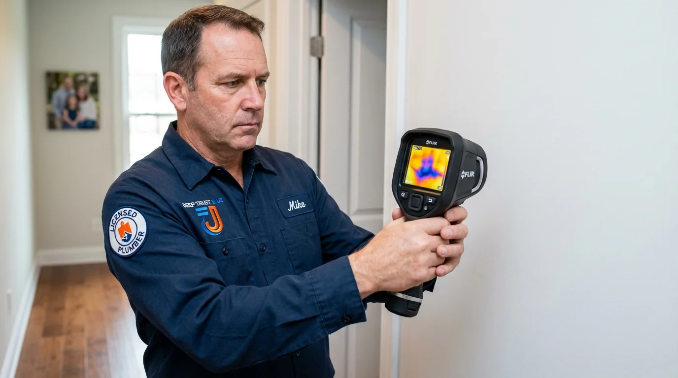 Thermal imaging leak detection by Johns Plumbing LLC in Barboursville